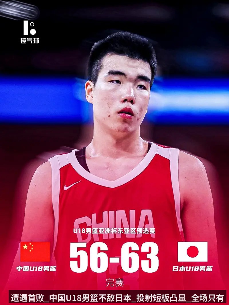 遭遇首败_中国U18男篮不敌日本_投射短板凸显_全场只有张懿赵杰得分上双 - KAIYUN